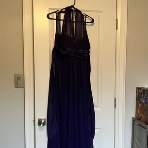 Jolie Deep Purple Halter Maxi Dress